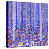 Blue Orange Forest, 2015-David Newton-Stretched Canvas