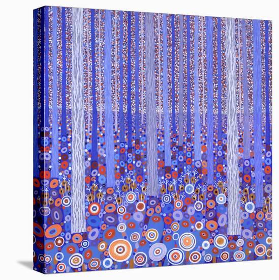 Blue Orange Forest, 2015-David Newton-Stretched Canvas
