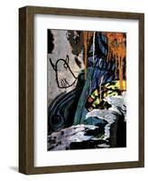 Blue Orange Layers 2-Jenny Kraft-Framed Art Print