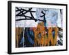 Blue Orange Layers I-Jenny Kraft-Framed Art Print