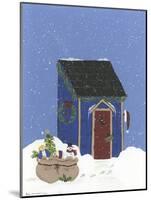 Blue Outhouse-Debbie McMaster-Mounted Giclee Print