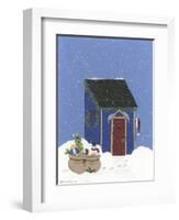 Blue Outhouse-Debbie McMaster-Framed Giclee Print