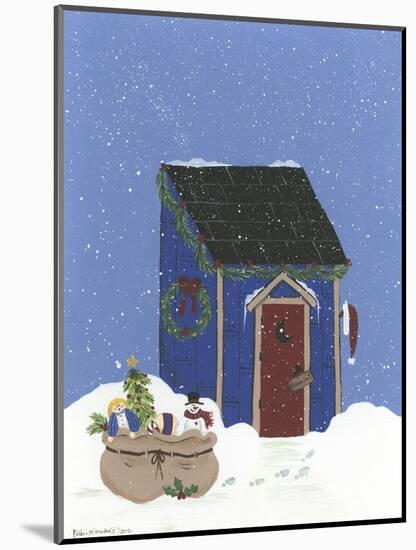 Blue Outhouse-Debbie McMaster-Mounted Giclee Print