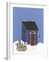 Blue Outhouse-Debbie McMaster-Framed Giclee Print