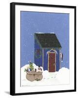 Blue Outhouse-Debbie McMaster-Framed Giclee Print