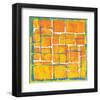 Blue Over Orange-Carmine Thorner-Framed Art Print