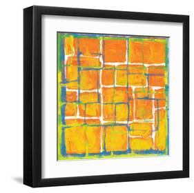 Blue Over Orange-Carmine Thorner-Framed Art Print