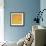 Blue Over Orange-Carmine Thorner-Framed Art Print displayed on a wall