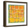 Blue Over Orange-Carmine Thorner-Framed Art Print