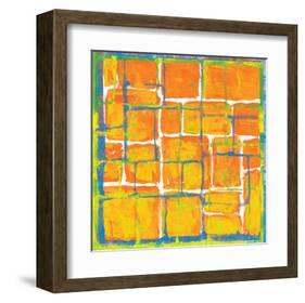 Blue Over Orange-Carmine Thorner-Framed Art Print