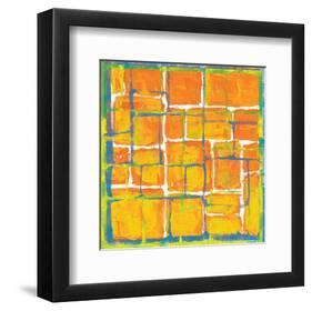 Blue Over Orange-Carmine Thorner-Framed Art Print