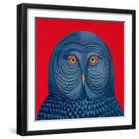 Blue Owl, 1995-Tamas Galambos-Framed Giclee Print