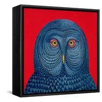 Blue Owl, 1995-Tamas Galambos-Framed Stretched Canvas