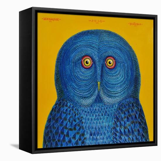 Blue Owl, 2015-Tamas Galambos-Framed Stretched Canvas