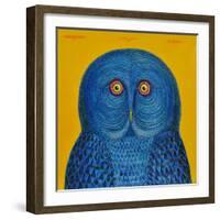 Blue Owl, 2015-Tamas Galambos-Framed Giclee Print