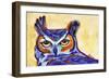 Blue Owl-Corina St. Martin-Framed Giclee Print