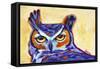 Blue Owl-Corina St. Martin-Framed Stretched Canvas