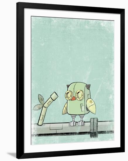 Blue Owl-Michael Murdock-Framed Giclee Print