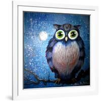 Blue Owl-Cherie Roe Dirksen-Framed Giclee Print