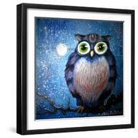 Blue Owl-Cherie Roe Dirksen-Framed Premium Giclee Print