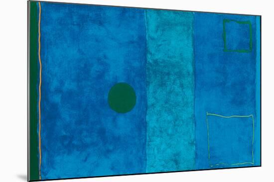 Blue Painting-Patrick Heron-Mounted Serigraph