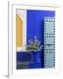 Blue Paintwork, Jardin Majorelle, Owned by Yves St. Laurent, Marrakech, Morocco-Stephen Studd-Framed Photographic Print