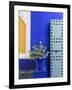 Blue Paintwork, Jardin Majorelle, Owned by Yves St. Laurent, Marrakech, Morocco-Stephen Studd-Framed Photographic Print