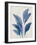 Blue Palm Leaves II-Aria K-Framed Art Print