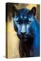 Blue Panther I-Vivienne Dupont-Stretched Canvas
