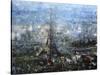 Blue Paris-Mark Lague-Stretched Canvas