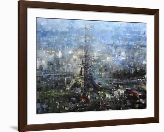 Blue Paris-Mark Lague-Framed Art Print