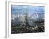 Blue Paris-Mark Lague-Framed Art Print