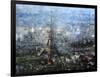 Blue Paris-Mark Lague-Framed Art Print