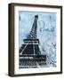 Blue Paris-LuAnn Roberto-Framed Art Print