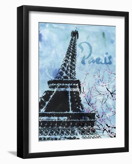 Blue Paris-LuAnn Roberto-Framed Art Print