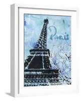 Blue Paris-LuAnn Roberto-Framed Art Print