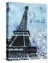 Blue Paris-LuAnn Roberto-Stretched Canvas