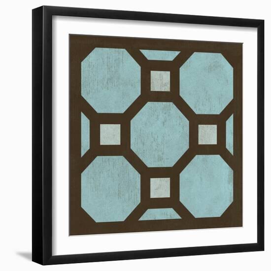 Blue Patterns III-N. Harbick-Framed Art Print