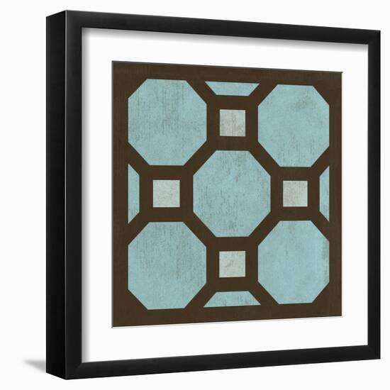 Blue Patterns III-N. Harbick-Framed Art Print