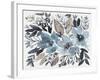 Blue & Paynes Blooms I-Jennifer Goldberger-Framed Art Print