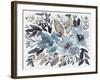 Blue & Paynes Blooms I-Jennifer Goldberger-Framed Art Print