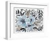 Blue & Paynes Blooms II-Jennifer Goldberger-Framed Art Print