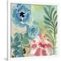 Blue Peach Floral I-Gayle Kabaker-Framed Giclee Print