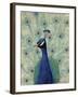 Blue Peacock II-null-Framed Art Print