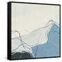 Blue Peaks I-June Vess-Framed Stretched Canvas