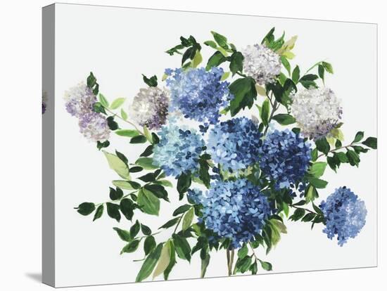 Blue Petals-Asia Jensen-Stretched Canvas