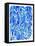Blue Philodendron-Cat Coquillette-Framed Stretched Canvas