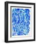 Blue Philodendron-Cat Coquillette-Framed Art Print