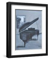 BLUE PIANO-ALLAYN STEVENS-Framed Art Print