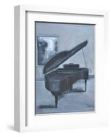 BLUE PIANO-ALLAYN STEVENS-Framed Art Print